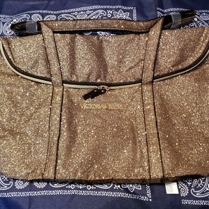 Victoria's Secret golden glitter large bag